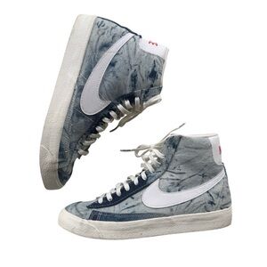Nike Blazer Mid '77 "Washed Denim" Hi-Top Sneakers size 8